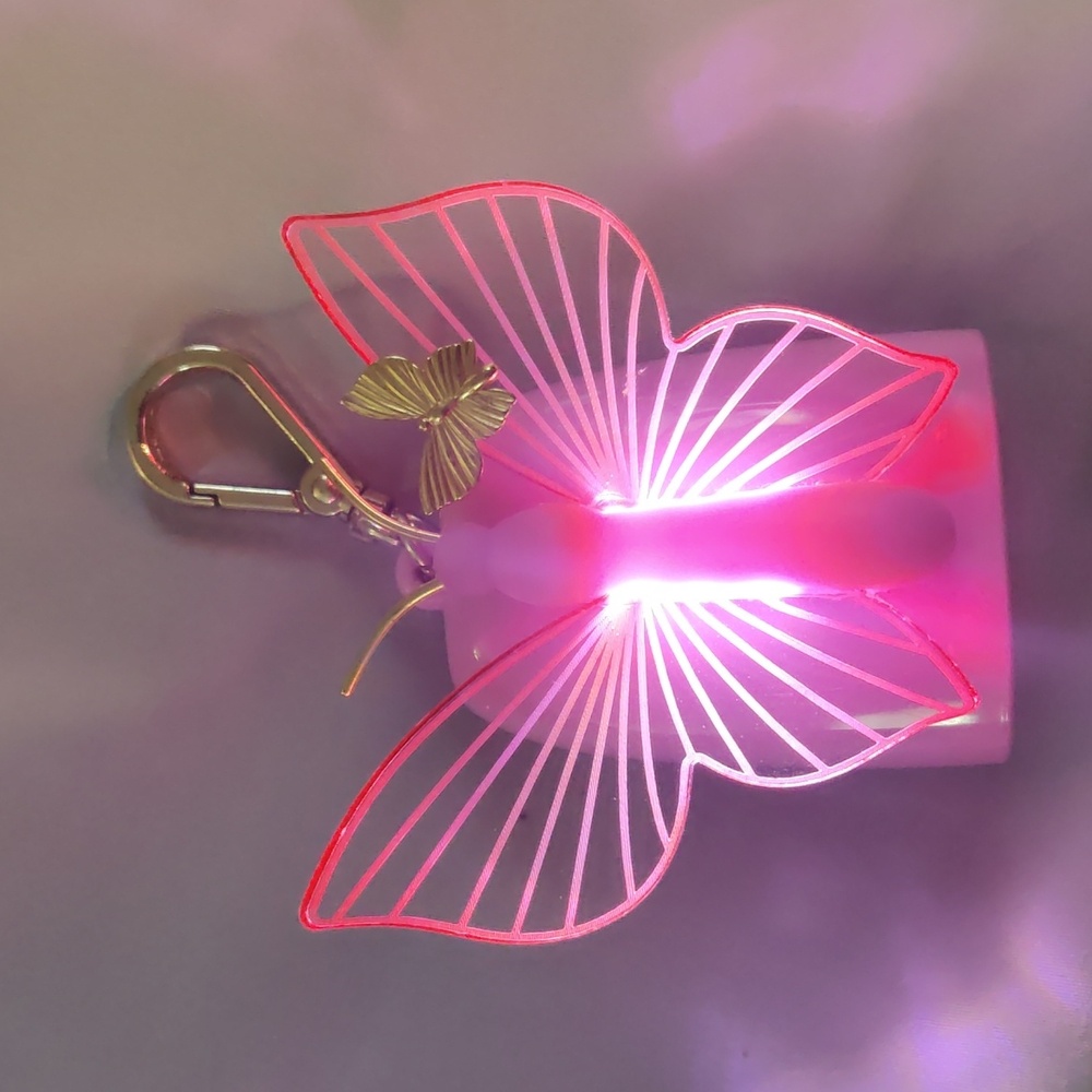 Bath and body hand sanitizer holder (lights up)